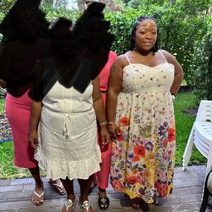 H&M Floral Maxi Dress with Colorful Blooms XXL